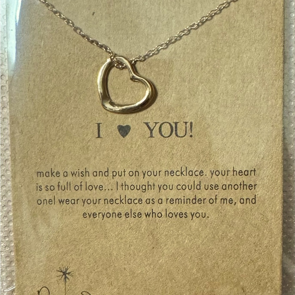 Dogeared I love you necklace